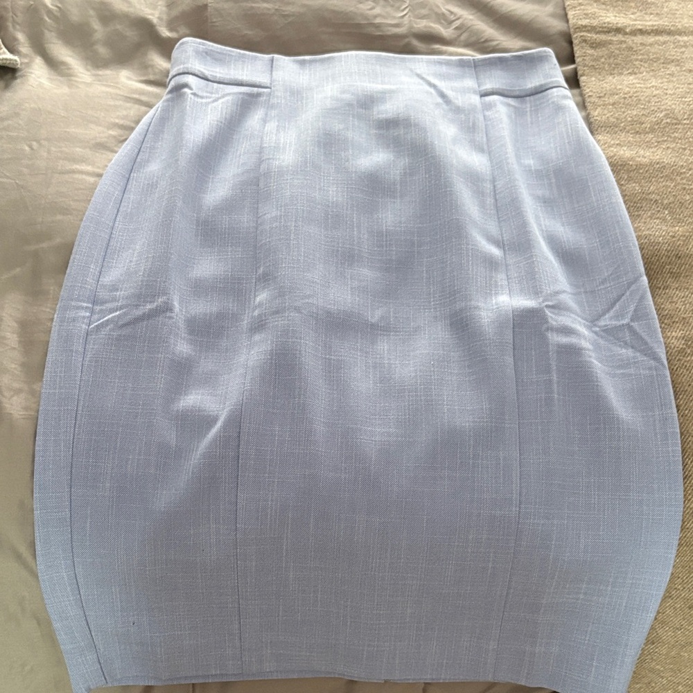 Ann Taylor Soft Gray Pencil Skirt